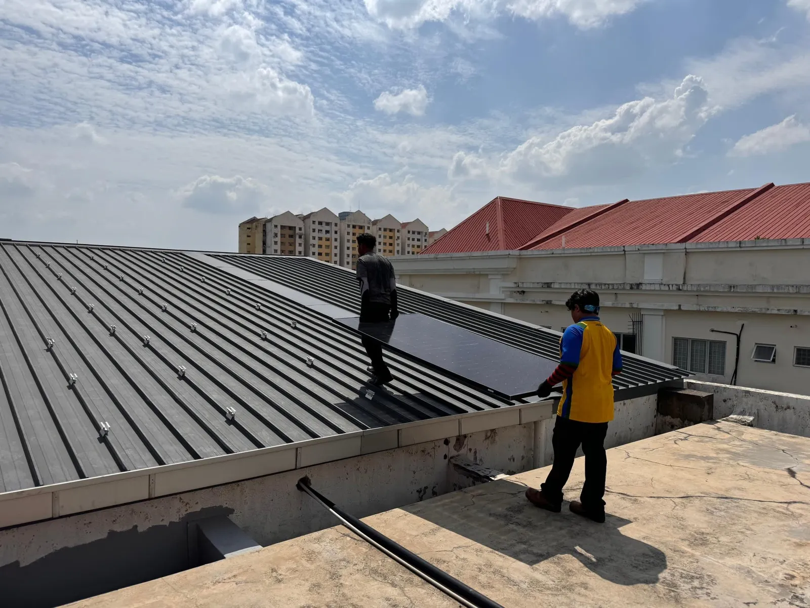 HIS Church rooftop solar installation