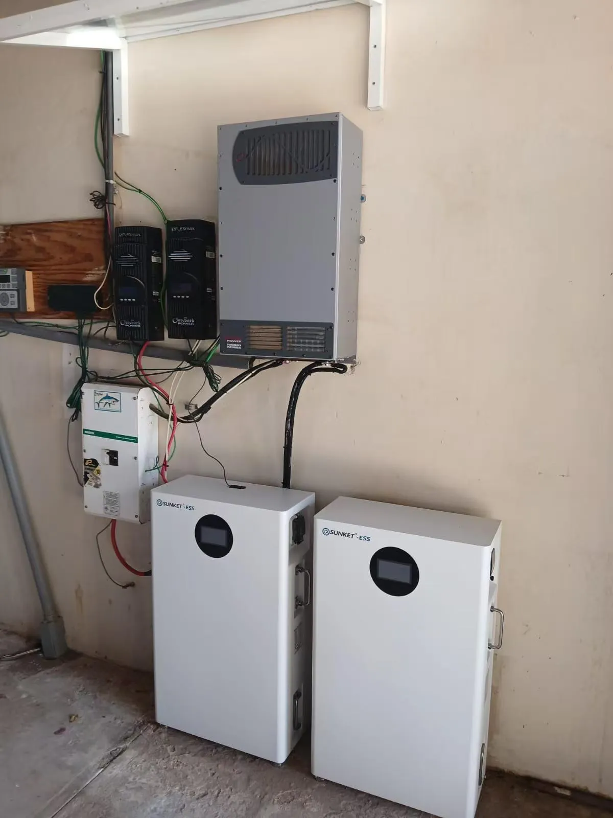 Paired residential battery units
